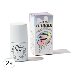 UUUUU. 柔霧啞光免擦拭霧面封層膠, 單一顏色, 8ml, 2個