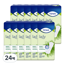 TENA 添寧 女士尿滲安心墊 一般型, 12枚入, 24包