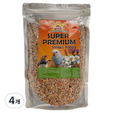슈퍼주 소형새 프리미엄 사료, 4개, 1.2kg