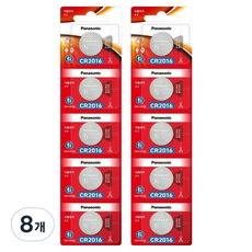 파나소닉 리튬 코인 파워세이프티패키지 건전지 CR2016, 5개입, 8개