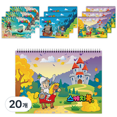 FullColors 男童用童話繪圖本 隨機出貨, 24張, 20個