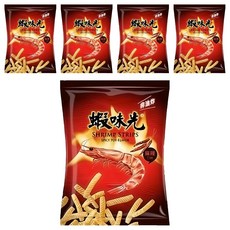 裕榮食品 蝦味先 麻辣口味 非油炸, 55g, 5包