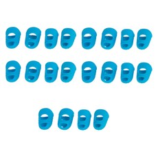 Toppia 簡易吉他演奏矽膠指套 食指 天藍色, 20個