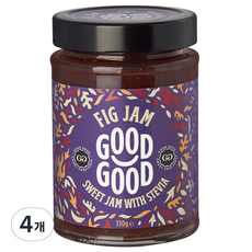GoodGood 果醬 甜菊糖果醬 無花果果醬, 330克, 4個