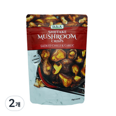 DJ&A 香菇脆片 煙燻辣椒蒜味, 65g, 2包