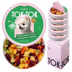 와그작 강아지 톡톡 미니 트릿, 혼합맛(고구마/자색고구마/당근/양배추), 30g, 6개