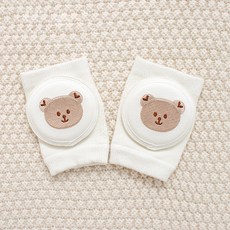 STARDOOR 嬰幼兒可愛刺繡網眼護膝 2入, 可愛熊, 1個