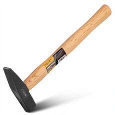 델리 툴즈 휴대용 다용도 핸드 툴 강철 기계공 덕빌 해머 블랙 + 우드 DL442300, 1개