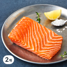 노르웨이산 항공직송 연어 순살구이용 (냉장), 2개, 250g