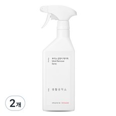 생활공작소 뿌리는 곰팡이 제거제, 750ml, 2개