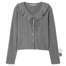 미쏘 여성용 러플 가디건