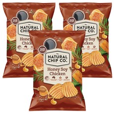 NATURAL CHIP CO. 波浪厚片洋芋片 蜂蜜雞汁口味 100%澳洲生產馬鈴薯 100%天然, 175g, 3包