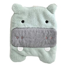 立鴻 動物擦手巾 23 x 19cm, 河馬, 2條