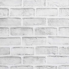 HYUNDAE sheet 壁紙, 白色磚牆款, 1捲