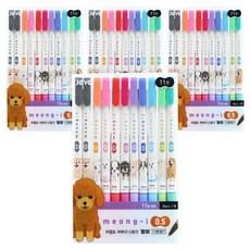 JAVAPEN Mung-i 10色低黏度橡膠油性原子筆 11支組 0.5mm, 混色, 4個