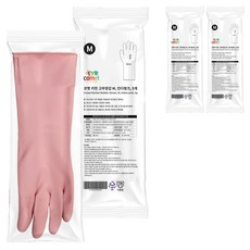 코멧 키친 고무장갑, 인디핑크, 중(M), 15세트