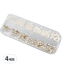 亮彩水晶圓形x半珍珠12件組, 8, 4個