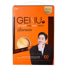 Genu 甜菊蛋白三合一咖啡 咖啡師, 1個, 9.8g, 100入