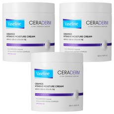 韓國 Vaseline 神經醯胺深層保濕霜, 3罐, 450ml