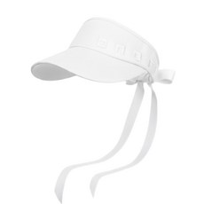 ONOFF Daiwa女款蝴蝶結遮陽高爾夫球帽, 1個, 白色