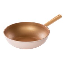 Kitchen-Art Inoble立體塗層 IH電磁爐適用 Gold Flex 深型平底鍋, 30cm, 1個