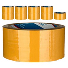 BUKWANG KOREA CHEMICALS 輕包裝封箱膠帶 48mm x 50m, 黃色, 10個