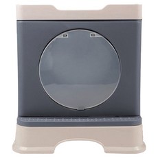 蘿林嚴選 新款可拆卸折疊式貓砂盆 寬大空間, 質感灰, 1個