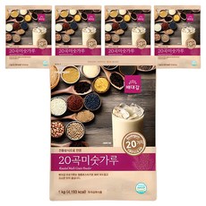 Baedaegam 20穀米糊粉, 1kg, 5個