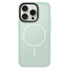 無品牌 手機保護殼 iPhone 14 Pro 磁吸 MagSafe 磨砂 馬卡龍 抹茶綠