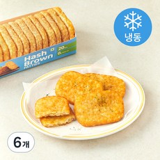 해쉬브라운 패티 트레이 20개입 (냉동), 6개, 1.28kg