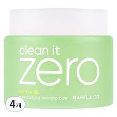 BANILA CO 芭妮蘭 Clean It Zero 毛孔淨化卸妝膏, 180ml, 4個