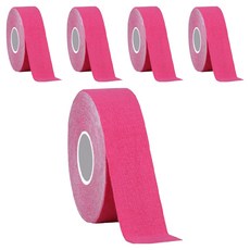 PAL-E 스포츠 테이프 핑크 2.5cm x 5m, 5개, 1개입