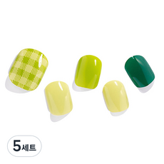 젤팡 상콤한 아보카도 패디 팁 유광, 혼합색상, 5세트