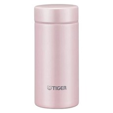 TIGER 虎牌 超輕量旋蓋雙層不鏽鋼保溫瓶 MMP口袋隨行杯 200ml 櫻花粉, 1個
