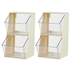 코시나 캡슐 커피 티백 다용도 서랍 정리함, 아이보리, 2개