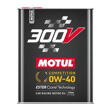 MOTUL 300V COMPETITION 黑鐵罐, 法國產 2L, 1桶, 黑色, 0w40