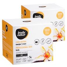 body natur 香草專業身體除毛蠟 手臂/腿部用, 2個, 250g
