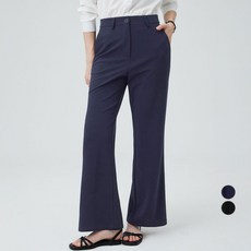 ELLEPARIS 여성용 풀스트레치 부츠컷 데일리 찰랑 밴딩 슬랙스
