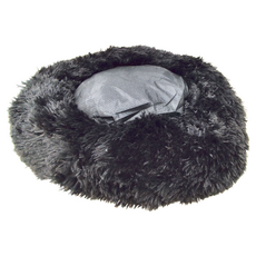 寵物用圓形毛窩, 60cm, 黑色, 1個