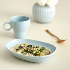 BOWLBOWL 韓國製 Bowl Bowl Vintage 焗烤盤, 天藍色, 1個