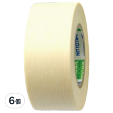 Nitto 日東 日本制和紙膠帶 18mm, 易於手撕, 可重複黏貼，廣泛用於如繪畫、辦公、製圖、美工、居家建築裝潢、粉刷, FGT18, 6個