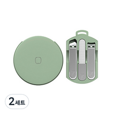 Arisen女用攜帶式修甲工具 3件組, 綠色, 2組