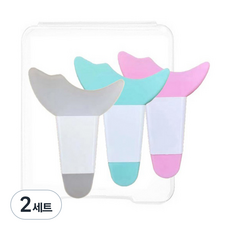 Nillo 3合1 睫毛膏眼線輔助器 3入, 粉紅色, 薄荷綠, 透明, 2套