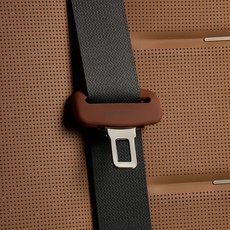 벤딕트 안전벨트클립 커버, 브라운, 2개