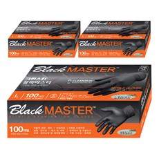 Clean Skin 大師級丁腈手套, 黑色, 大(L), 3個