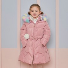 WALTON kids 女童雙色微凝膠長毛衣