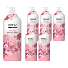 KERASYS 香氛潤髮乳 白色情人節, 6個, 1L