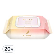 블루나 카밍 아기물티슈 캡형, 55g, 80매, 20개