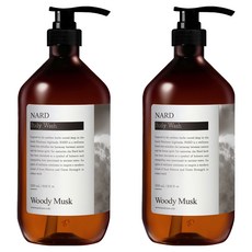 NARD 木質麝香沐浴乳, 1L, 2個