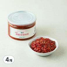 웰웰 실속 비빔 오징어젓, 500g, 4개
